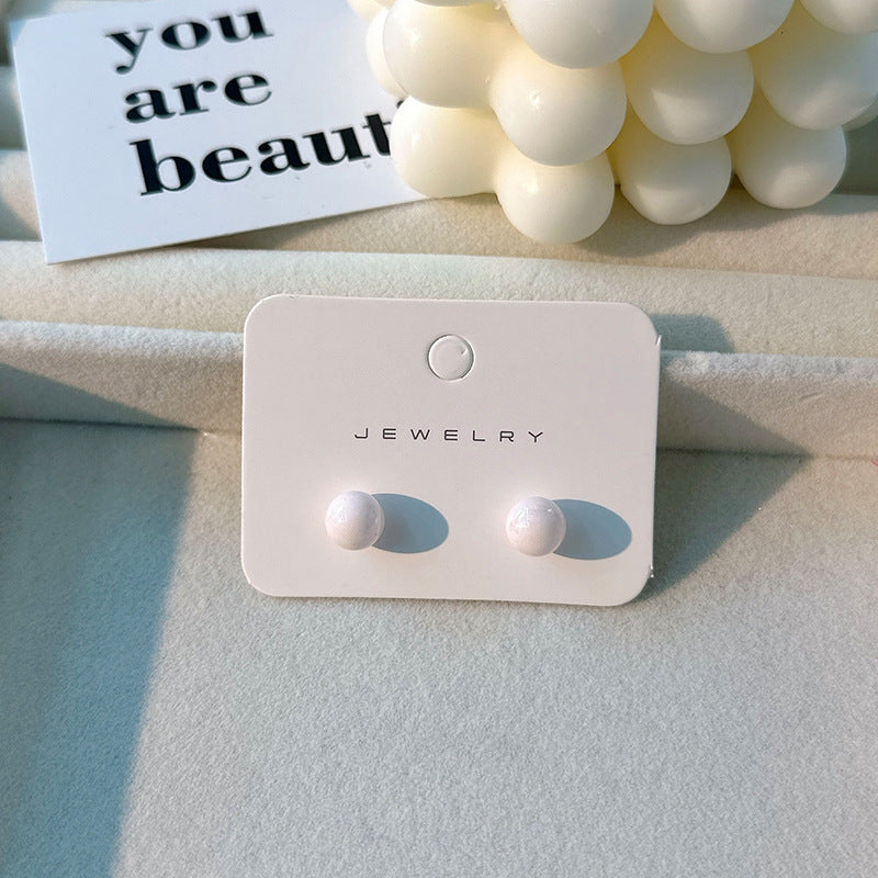 Wholesale Candy Colored Beanies Acrylic Small Earrings